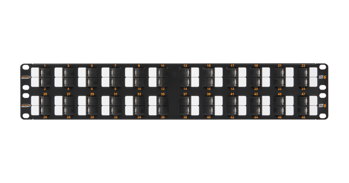 NMC-RP48UE2-AN-2U-BK, патч-панель 19"