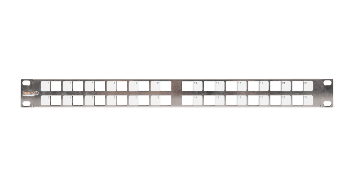 NMC-RP24-BLANK-AN-1U-MT, патч-панель 19"