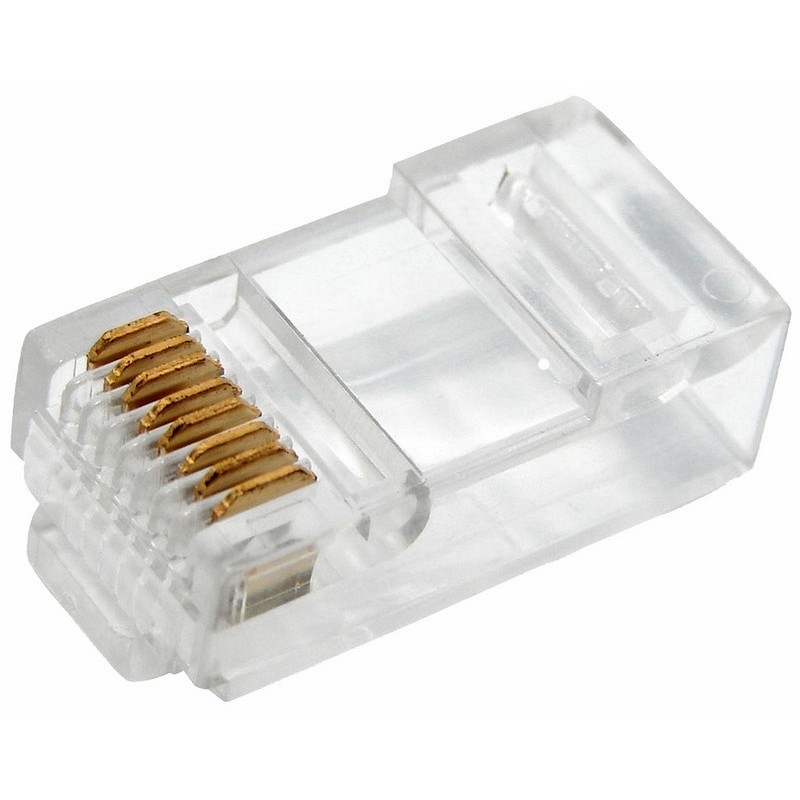Разъем RJ-45(8P8C) под витую пару, UTP, CAT 6 REXANT (05-1031-4), разъем RJ-45