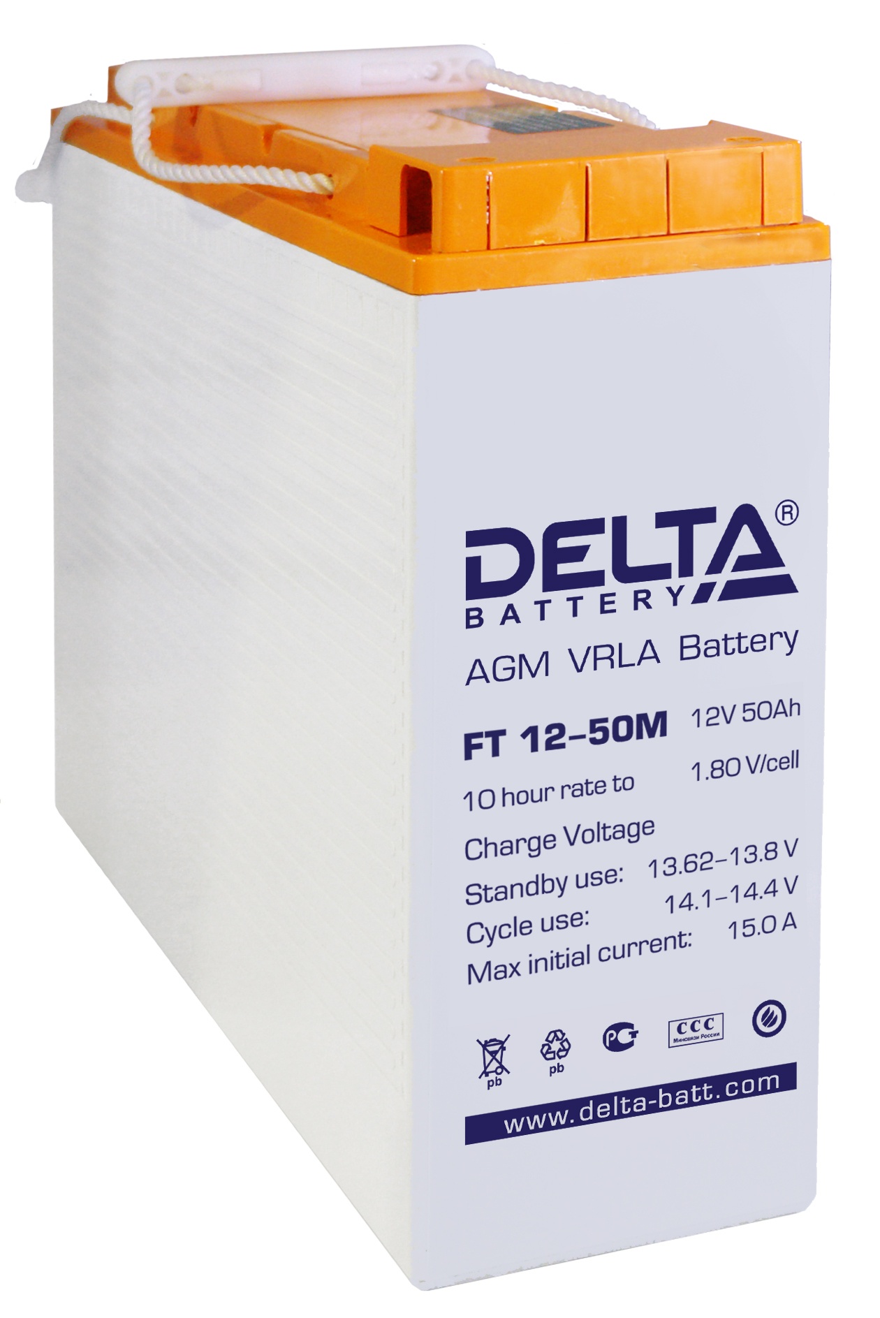 Delta FT 12-50 M, аккумулятор герметичный свинцово-кислотный