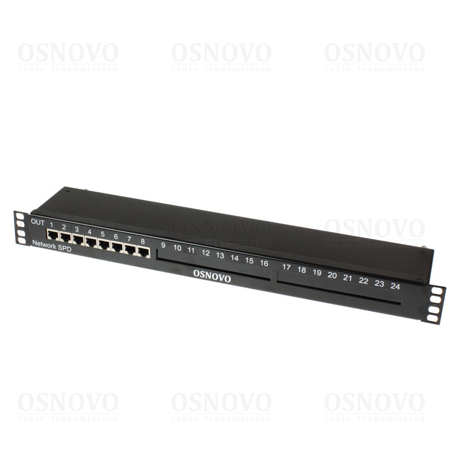 SP-IP8/100R, устройство грозозащиты цепей Ethernet