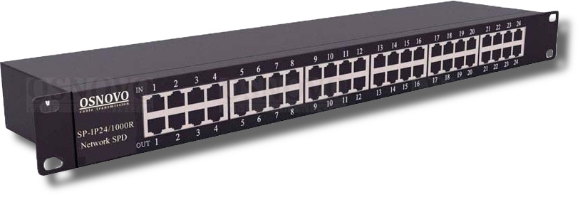 SP-IP24/1000R, устройство грозозащиты цепей Ethernet