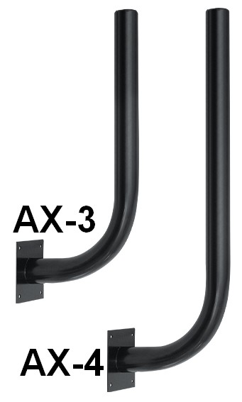 AX-4, кронштейн профессиональный Г-образный (1 шт) для крепления серии SL на заборе/стене