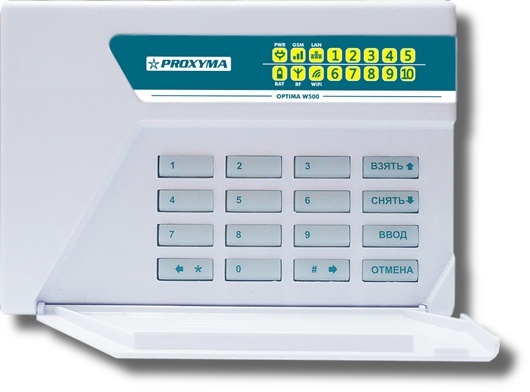 W500BWL Optima, объектовый прибор с встроенными GSM, РПП БРИЗ и Ладога-РК, проводными шлейфами и W-Fi