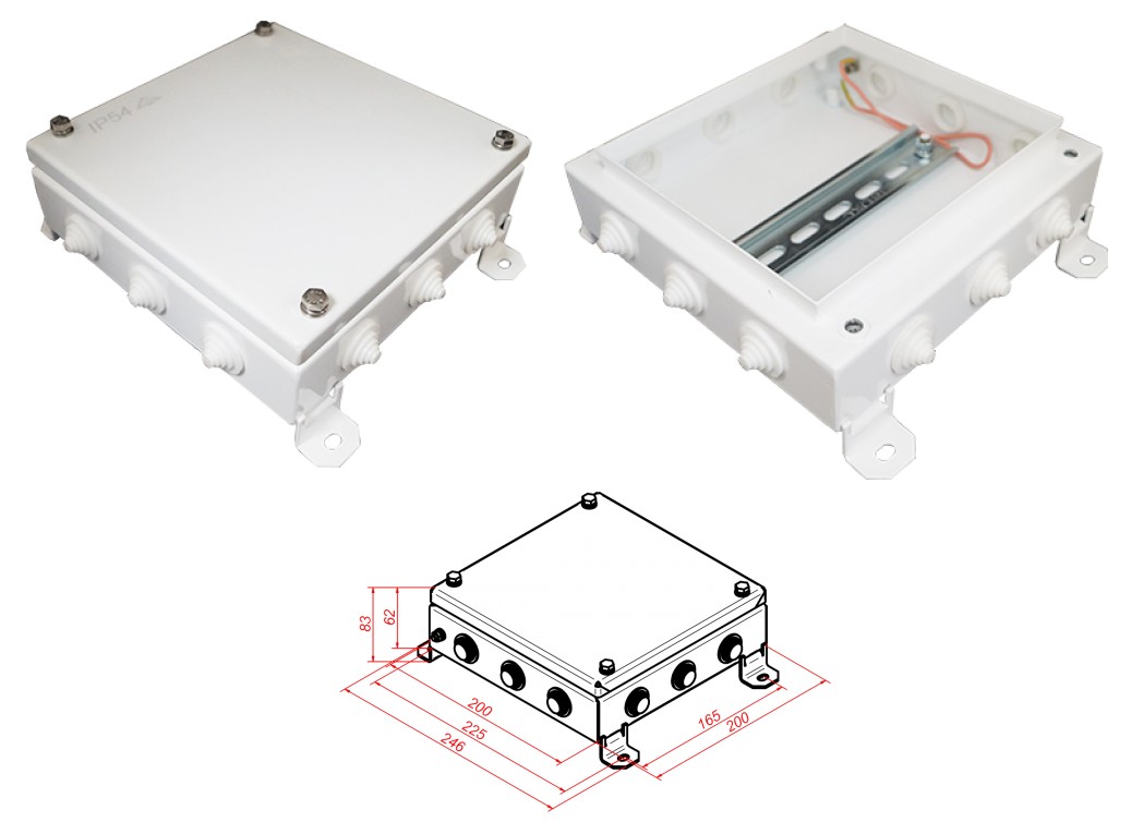 КМ IP55-2020, коробка монтажная электротехническая