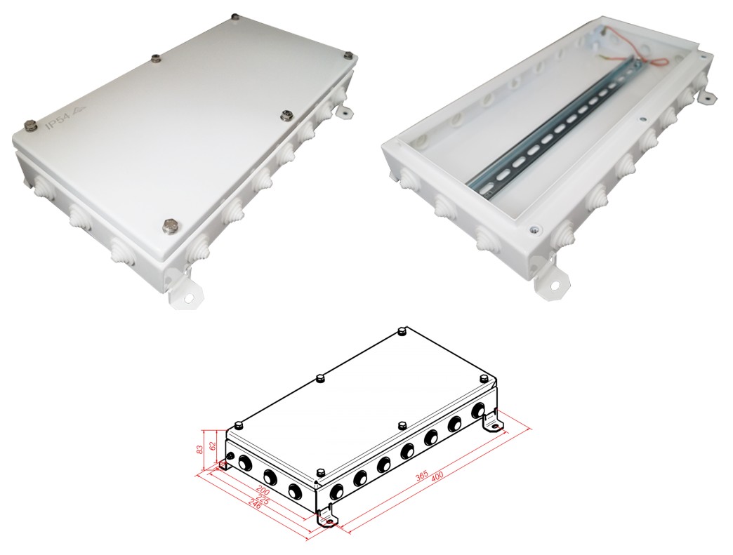 КМ IP55-2040, коробка монтажная электротехническая