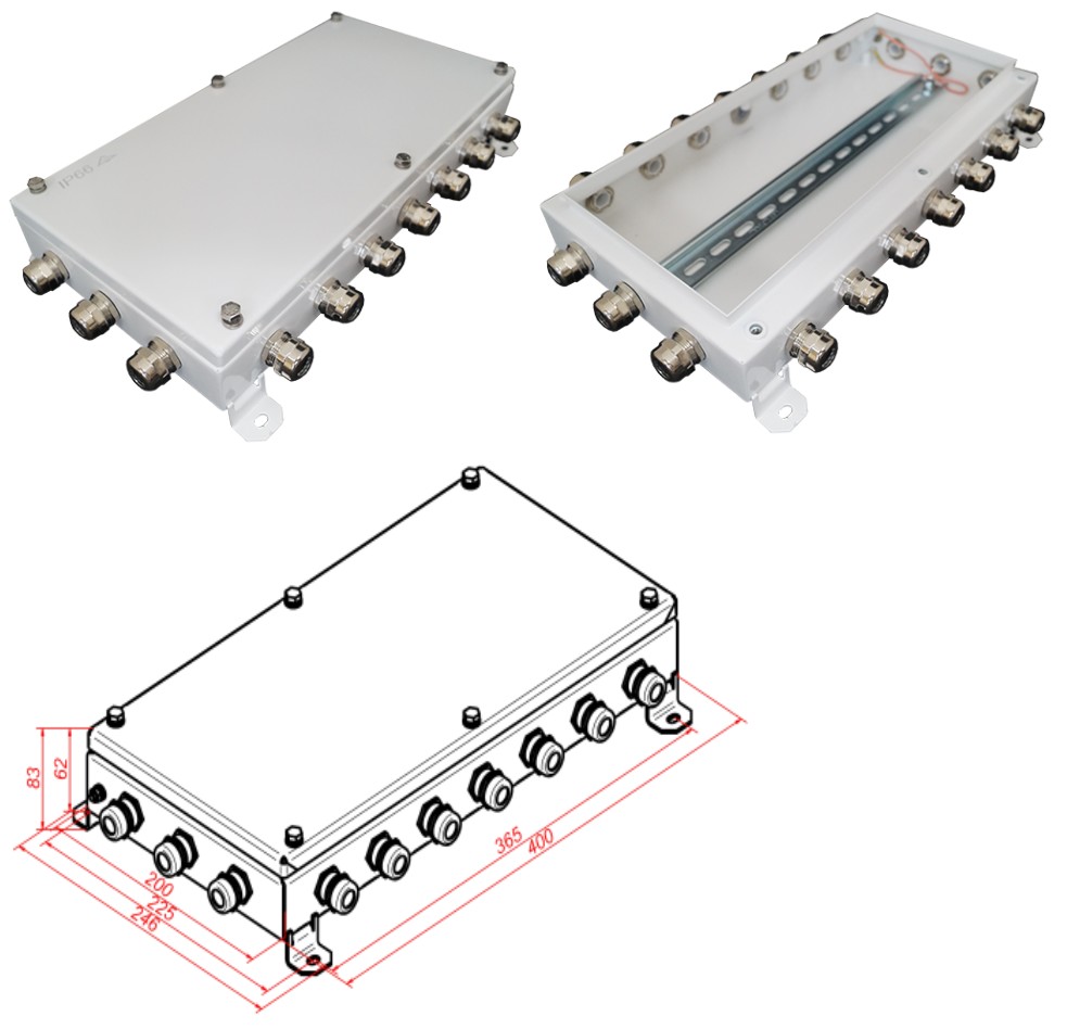 КМ IP66-2040, коробка монтажная электротехническая