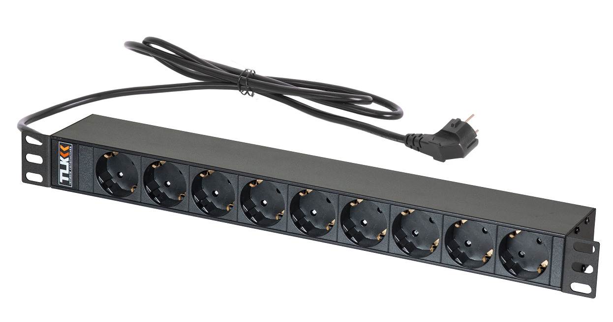 TLK-RSC09-M-04-BK, блок розеток 19"