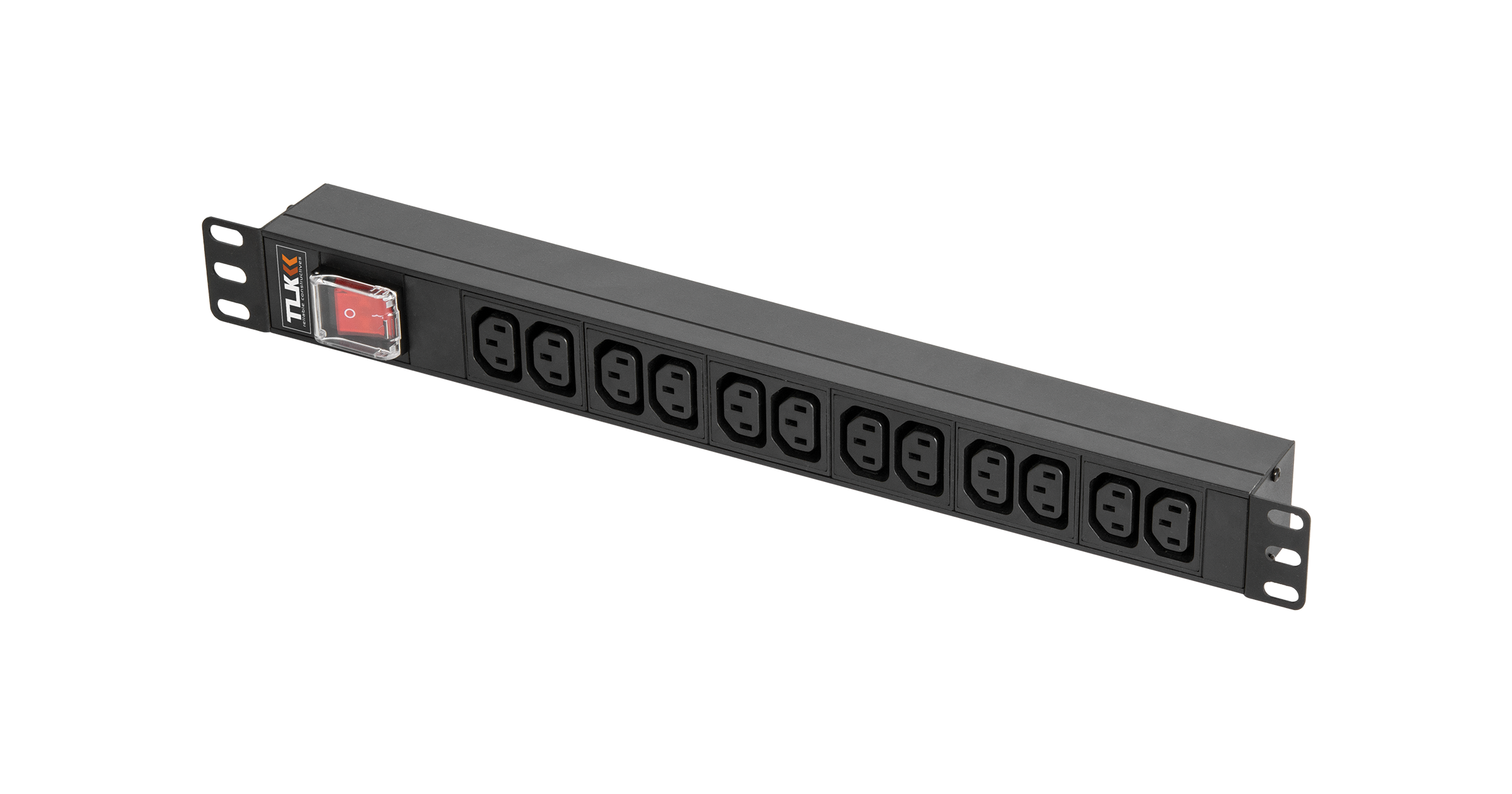 TLK-RSA12-MTF-01-BK, блок розеток 19"