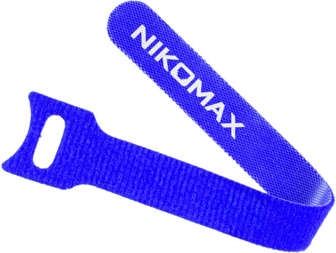 NMC-CTV150-12-SB-BL-10 (10 шт), стяжка-липучка с мягкой пряжкой