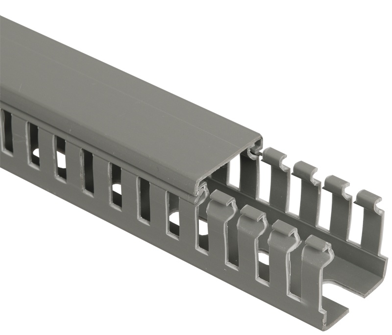 Кабель-канал перфорированный 40х60 ИМПАКТ серый (CKM50-040-060-1-K03)