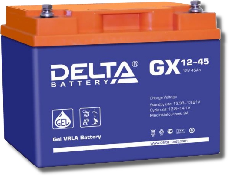 Delta GX 12-45, аккумулятор герметичный свинцово-кислотный