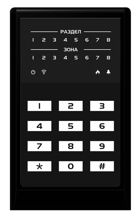 МИРАЖ-КД-04 (black), кнопочная кодовая панель