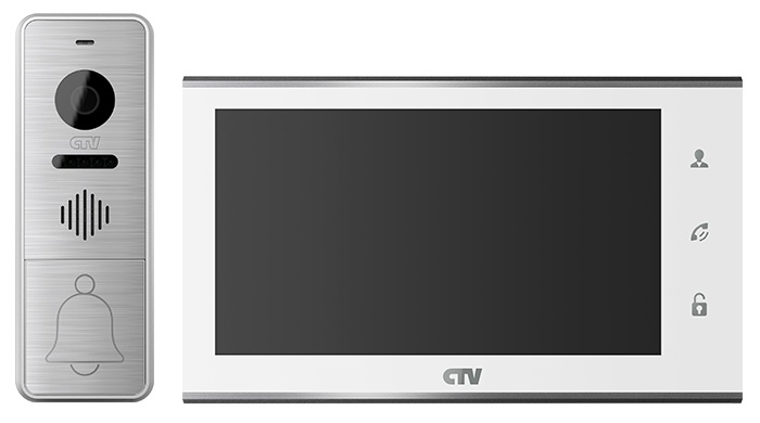 CTV-DP4705AHD W (белый), комплект видеодомофона