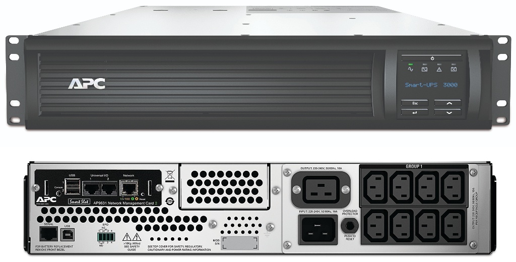 SMT3000RMI2UNC APC SMART-UPS 3000 ВА, источник бесперебойного питания
