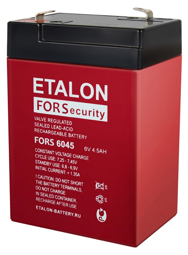 ETALON FORS 6045, аккумулятор герметичный свинцово-кислотный