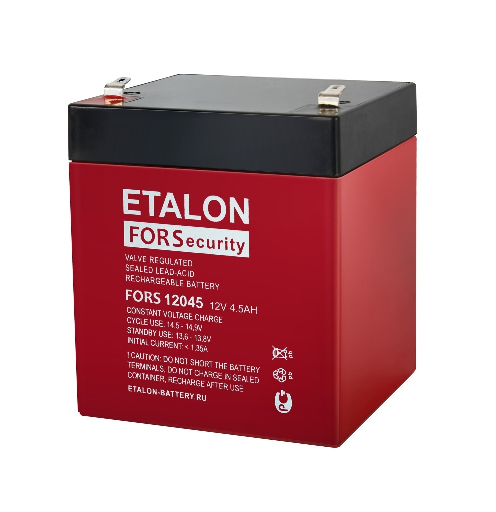 ETALON FORS 12045, аккумулятор герметичный свинцово-кислотный