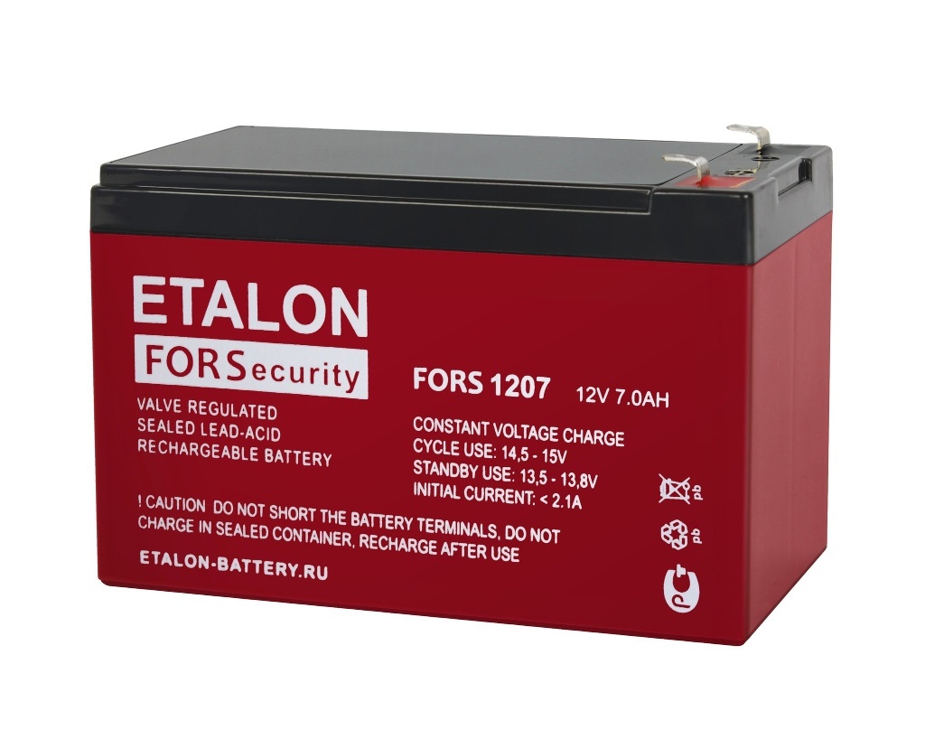ETALON FORS 1207, аккумулятор герметичный свинцово-кислотный