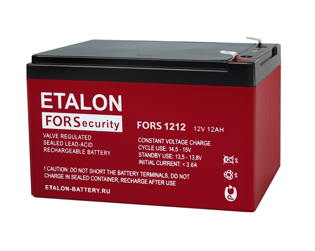 ETALON FORS 1212, аккумулятор герметичный свинцово-кислотный
