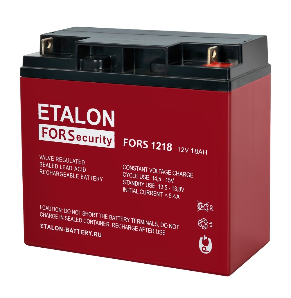 ETALON FORS 1218, аккумулятор герметичный свинцово-кислотный