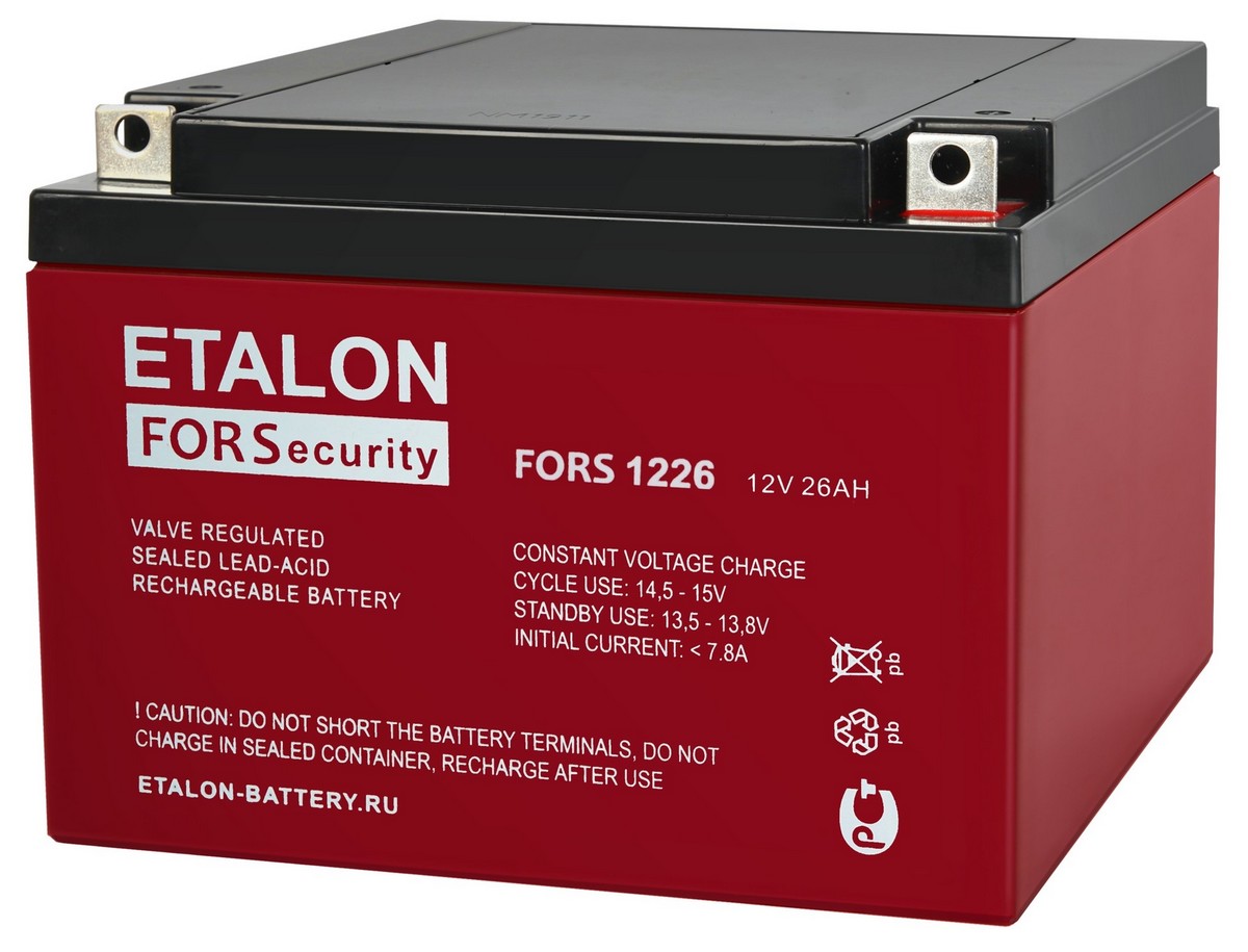 ETALON FORS 1226, аккумулятор герметичный свинцово-кислотный