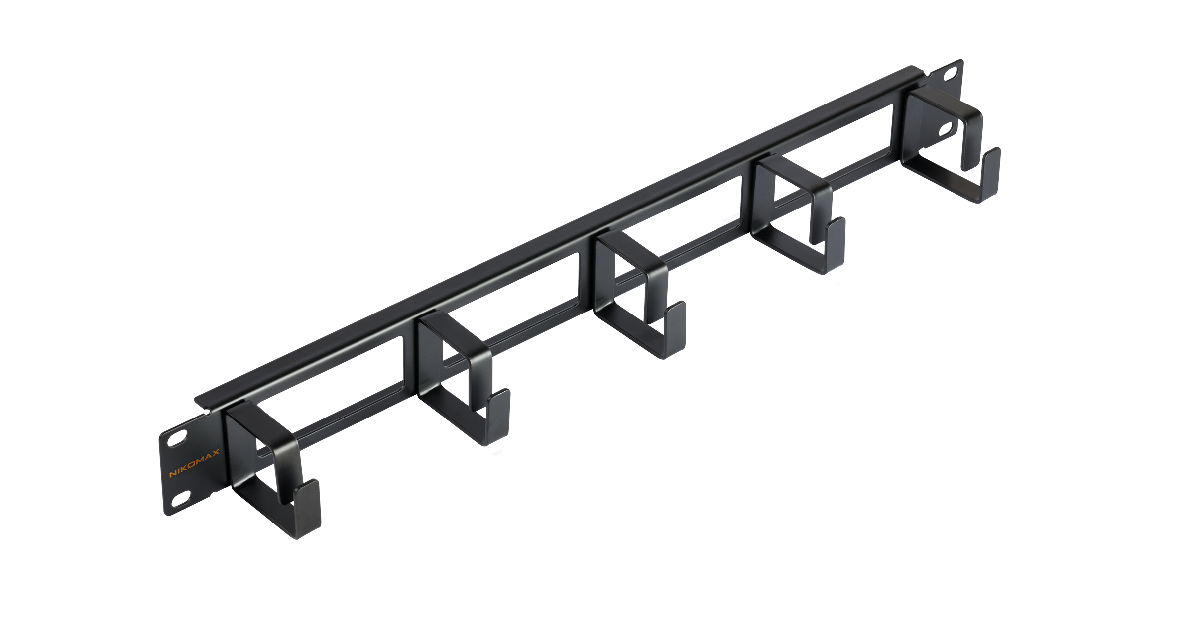 NMC-OK400H-1U-BK-2 (2 шт), кабельный органайзер 19"