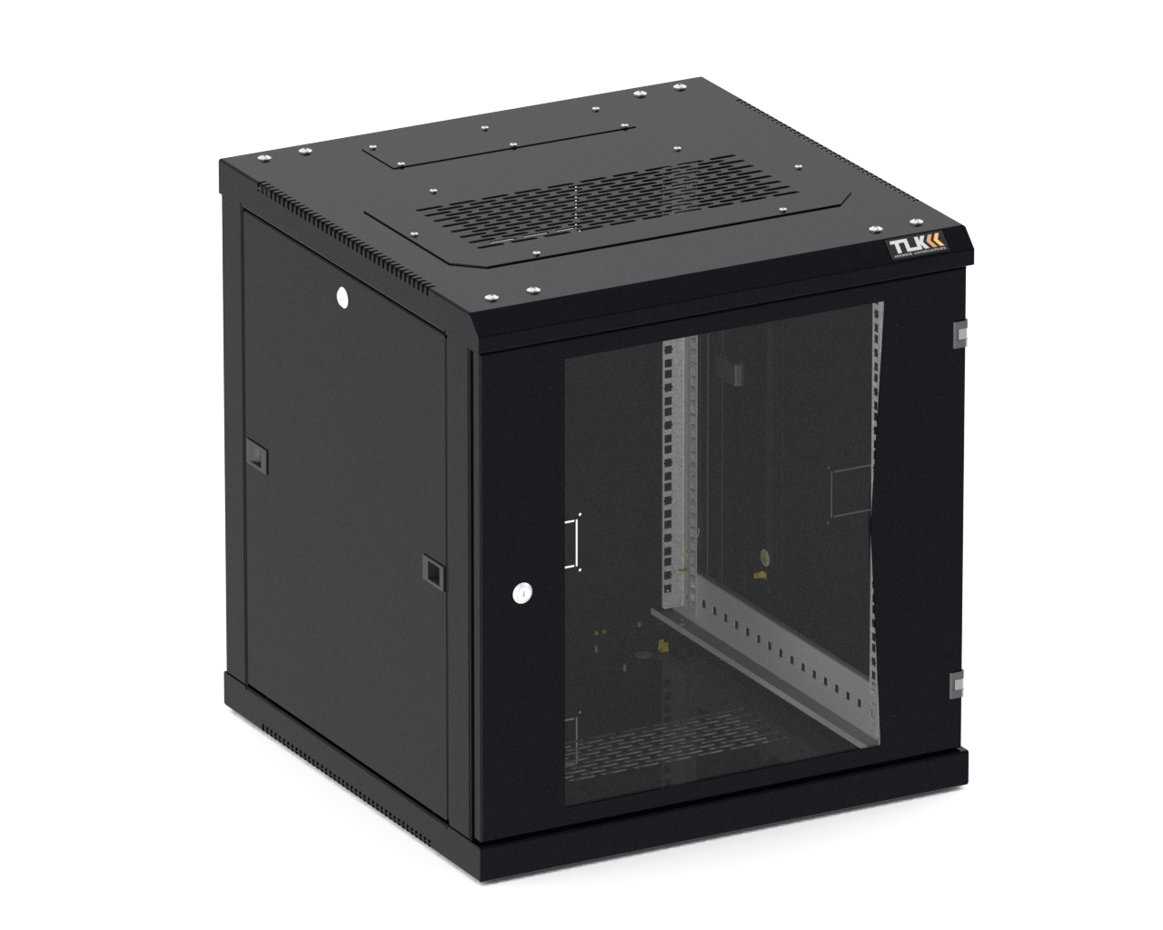 TWC-066060-R-G-BK, шкаф телекоммуникационный 19" настенный 6U