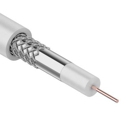 RG-6, CCS 1,02(18%) Al 48х0,12 In PVC, кабель коаксиальный омедненный