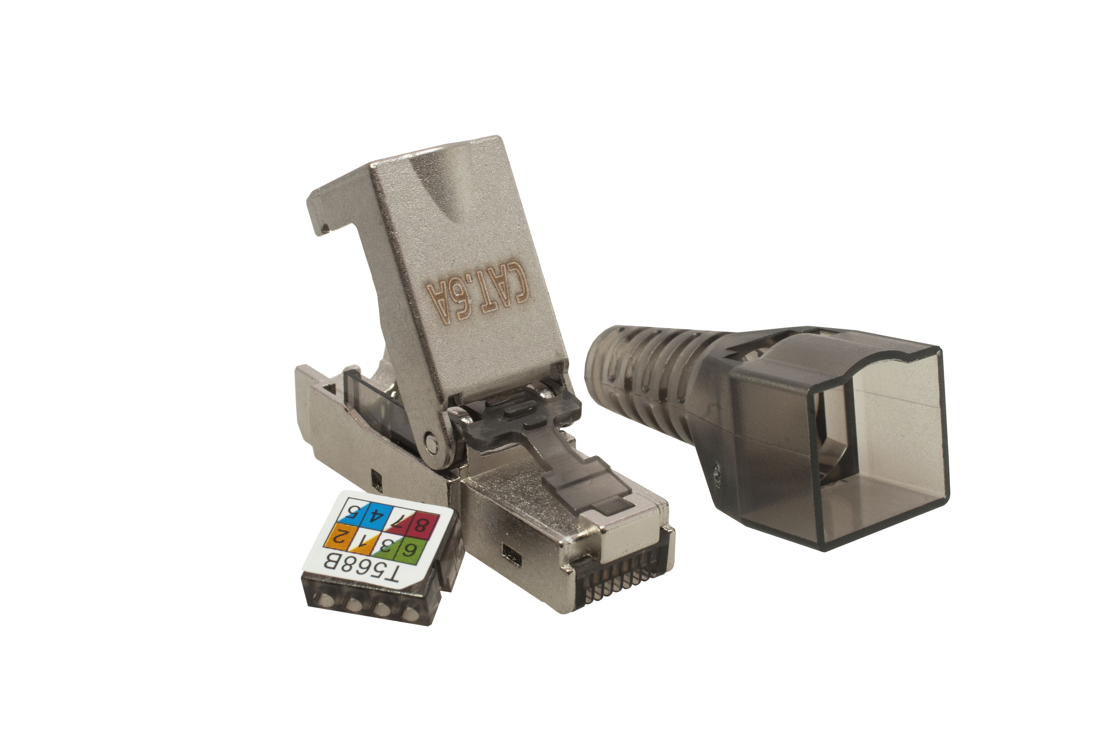 Коннектор 8P8C STP 6A (RJ-45) безынструментальный (10-0240), разъем RJ-45
