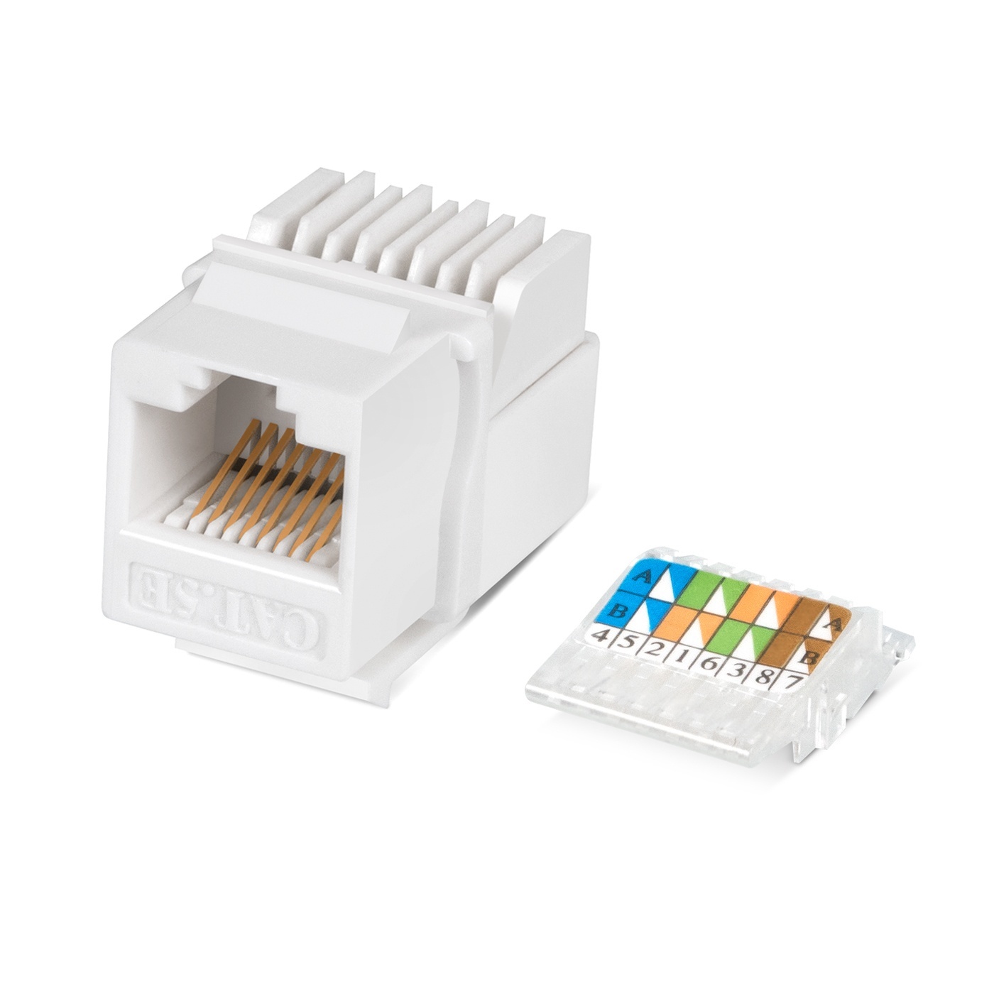 KJ-RJ45-Cat.5e-Toolless (7480c), вставка Keystone Jack RJ-45