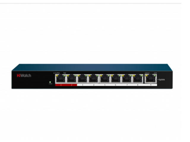 DS-S908P(B), коммутатор с питанием PoE