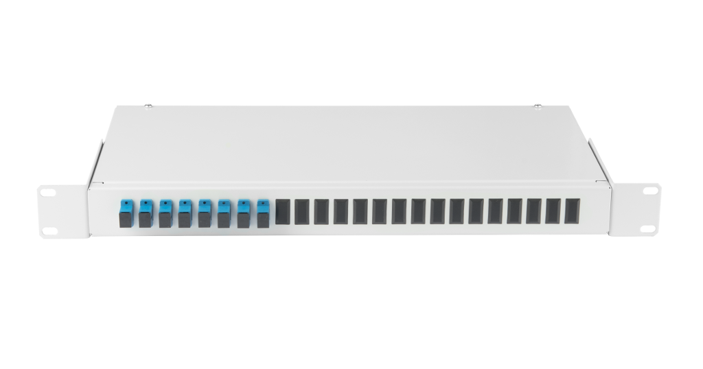 NMF-RP08SCUS2-WS-ES-1U-GY, кросс оптический 19"