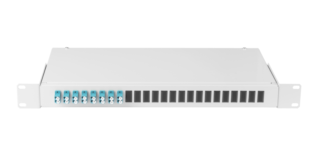NMF-RP16LCUS2-WS-ES-1U-GY, кросс оптический 19"