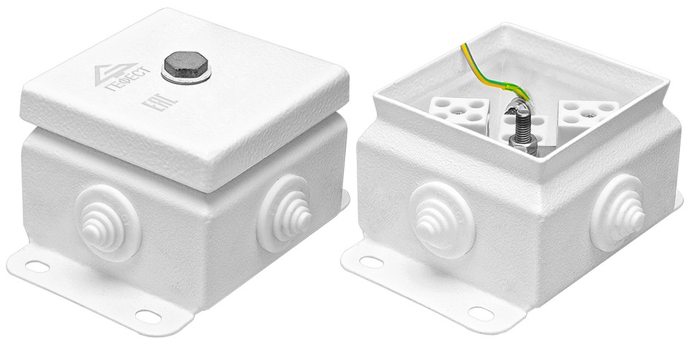 КМ-О (8к)-IP55 0808, 4 ввода, коробка монтажная огнестойкая