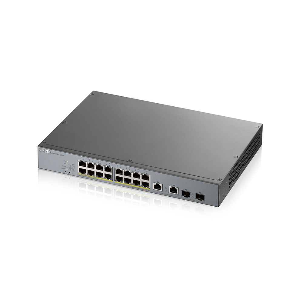 GS1350-18HP-EU0101F, коммутатор сетевой PoE управляемый L2