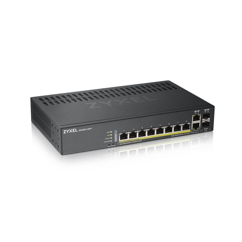 GS1920-8HPV2-EU0101F, гибридный Smart-коммутатор PoE+