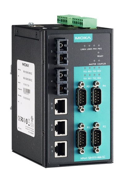 NPort S8455I-SS-SC, 4-портовый преобразователь