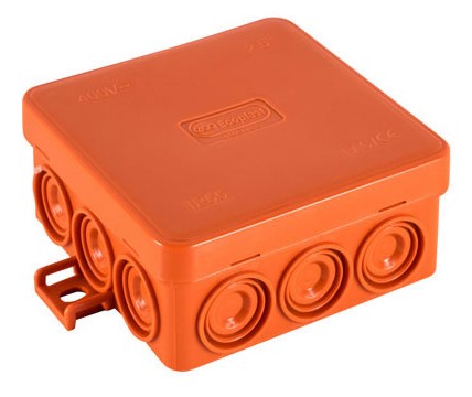 Коробка 85х85х38 JBL085, 12 вых., 2P (0,15...4мм²) (43455HF) монтажная, огнестойкая, без галогена