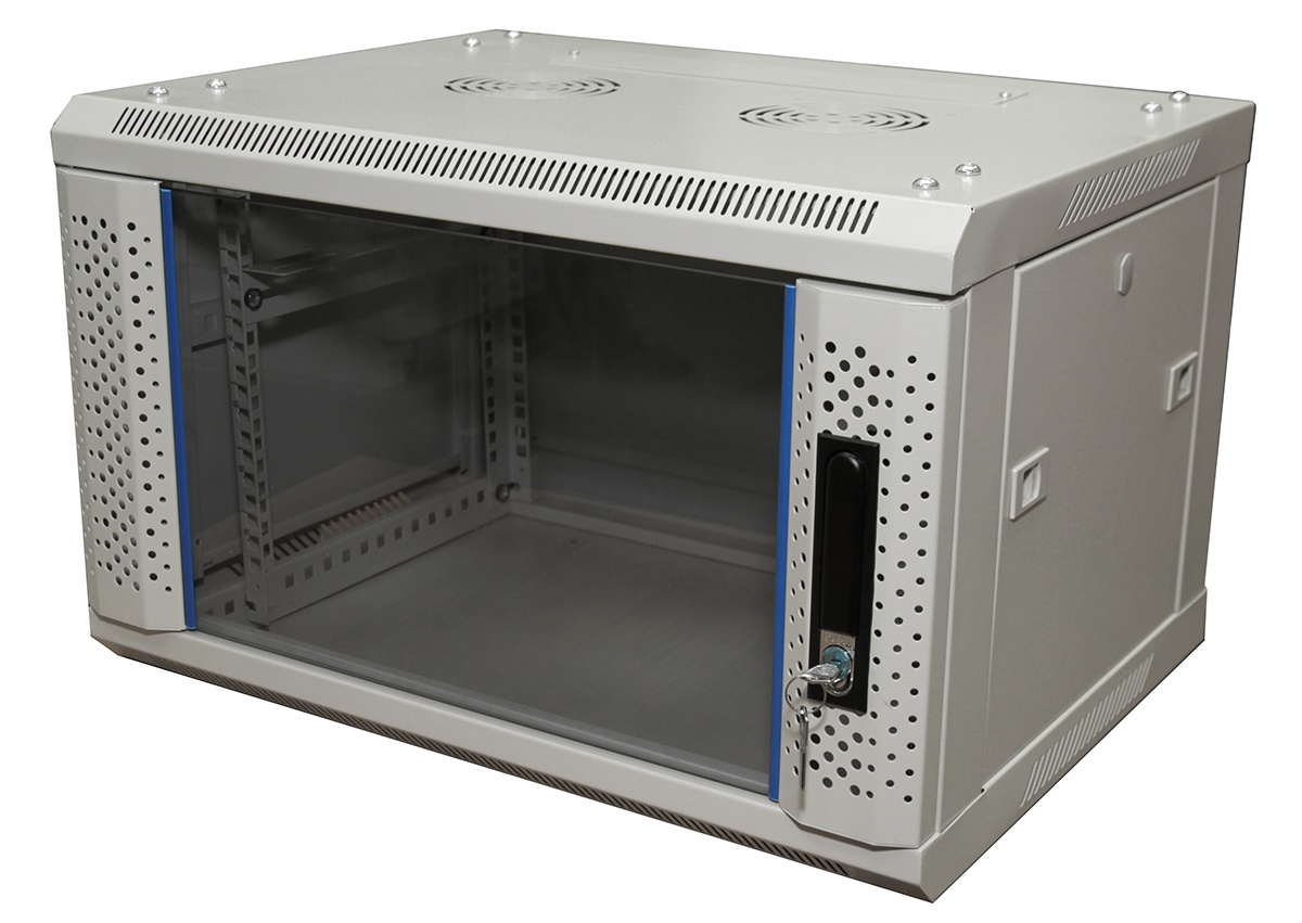 TC6403-09G, шкаф телекоммуникационный 19" настенный 9U