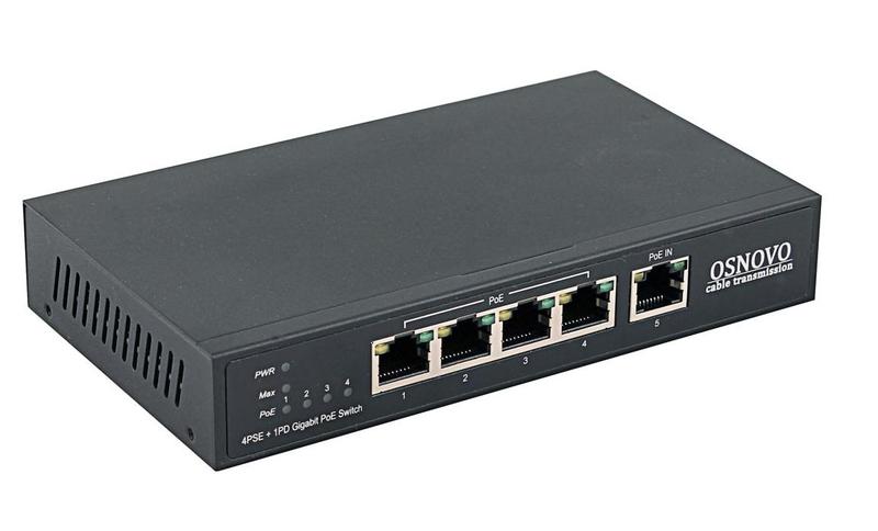 SW-8050/D, коммутатор 5-портовый Gigabit Ethernet с PoE