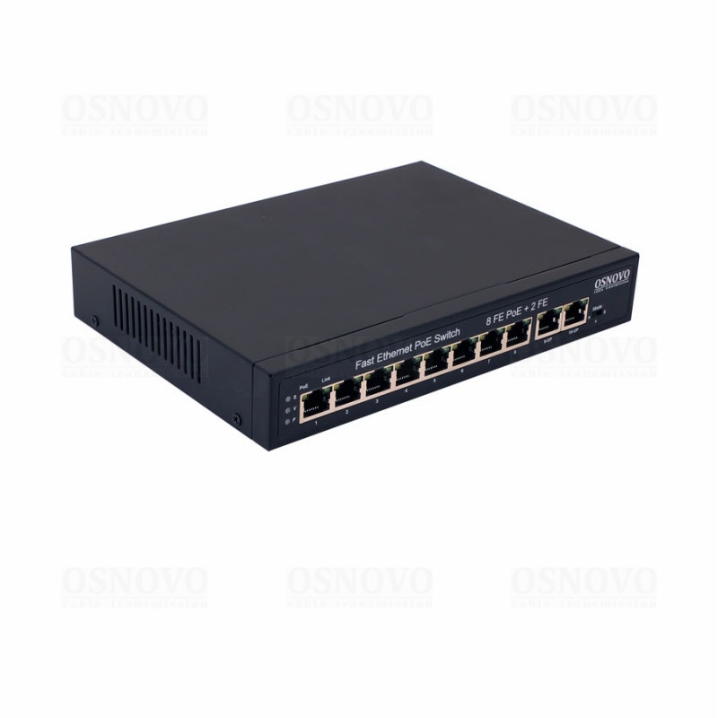 SW-21000(120W), коммутатор 10-портовый Fast Ethernet с PoE