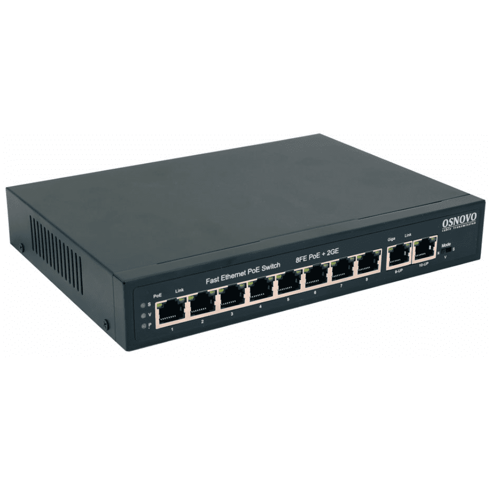 SW-20820(120W), коммутатор 10-портовый Gigabit Ethernet с PoE
