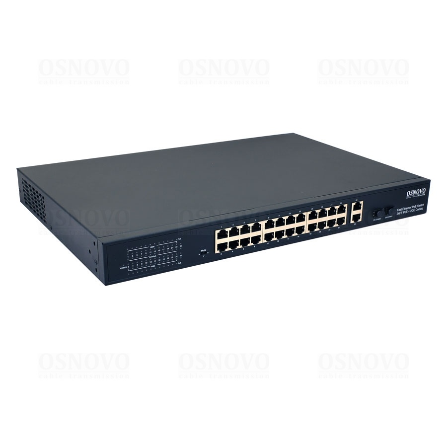 SW-62422(400W), коммутатор 24-портовый Fast Ethernet с PoE