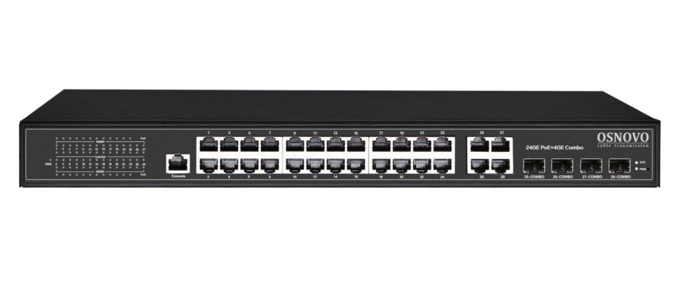 SW-8244/L(400W), коммутатор 24-портовый Gigabit Ethernet с PoE