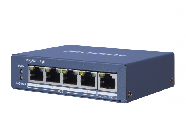 DS-3E0505P-E, коммутатор с PoE