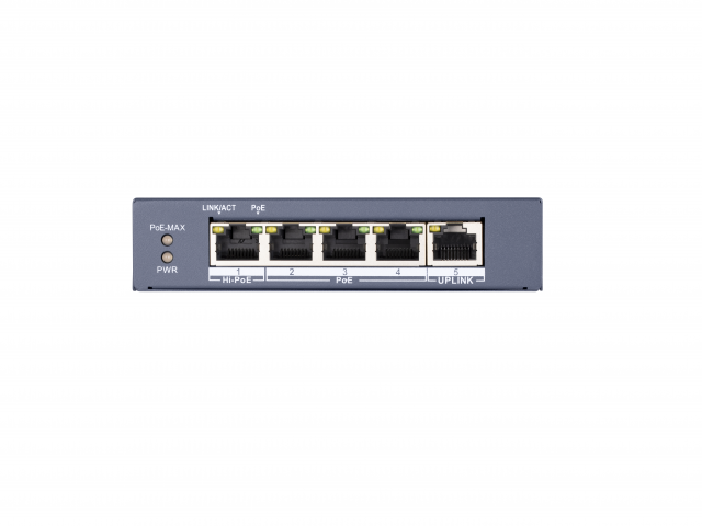 DS-3E0505HP-E, коммутатор с питанием POE