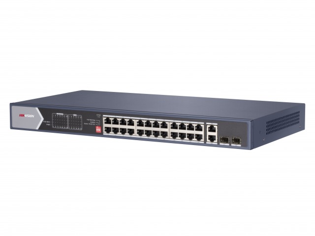 DS-3E0528HP-E, коммутатор с питанием POE