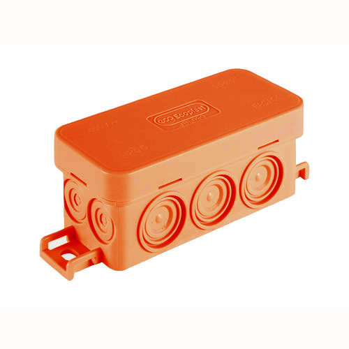 Коробка JBL090 90х42х40, 10 вых., 2P (0,15-2,5мм²) (43054HF) монтажная, огнестойкая, без галогена