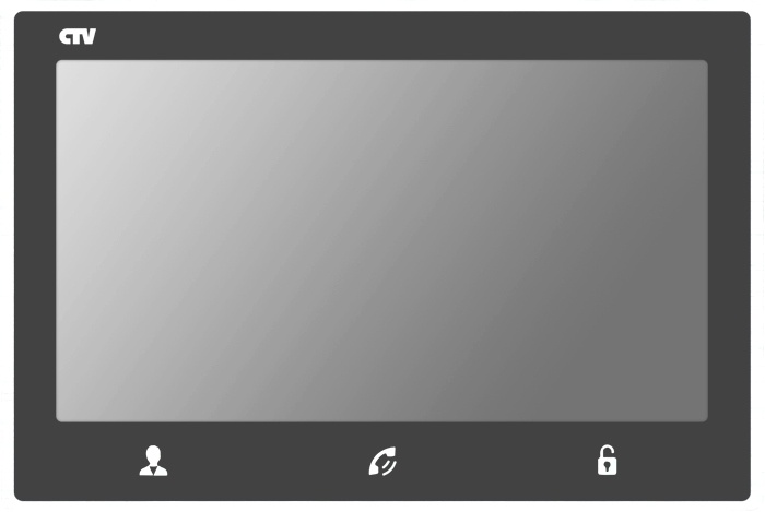 CTV-M4703AHD G (графит), монитор домофона цветной