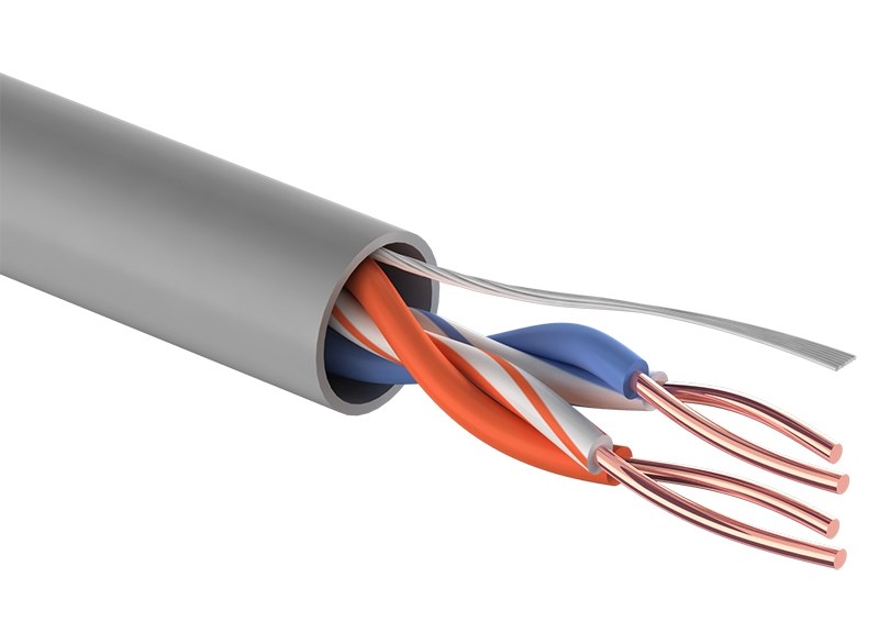 U/UTP 2PR 24AWG, CAT5e, 305м. PROconnect (01-0027), кабель «витая пара» (LAN) для структурированных систем связи